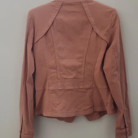 White House Black Market Pret Safari Cafe Creme Jacket Size 10 - Picture 8 of 10